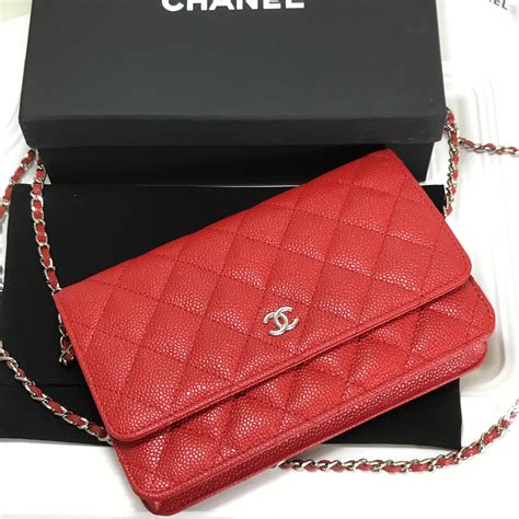 chanel red wallet on chain|chanel wallet on chain trendy.